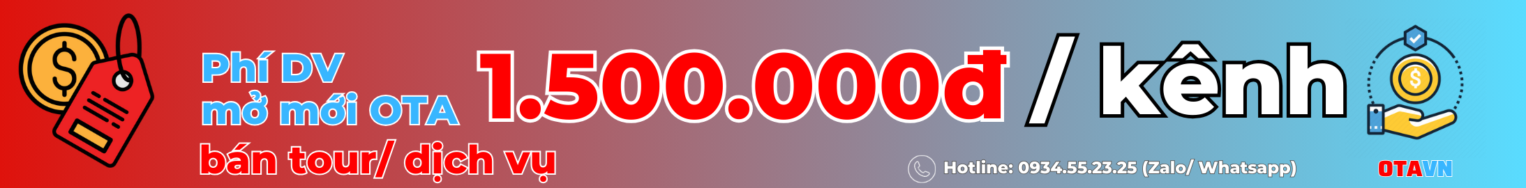 Banner Phi Dich Vu Mo Krnh Ota Ban Tour Dich Vu